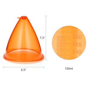 2021 Новый 150 мл XL Orange Cups 2pcs Cpping Therapy Улучшение молочной железы поднятие вакуумного ухода за молочной железом