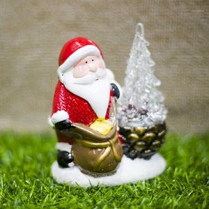 Dekoracje świąteczne Drzewo Party Kolorowe Malowane Dekoracyjne Święty Mikołaj Biurko Lekki Przenośny Stojak Domowy Prezent Ceramiczny Ozdoba