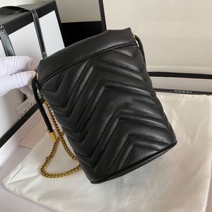 Дизайнерская сумка через плечо 2022 Pull Rope Мини женские кожаные сумки на ремне Drawstring Высокое качество Классическая мода Повседневная сумка Кошелек