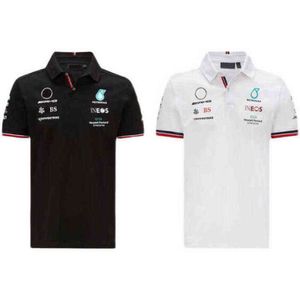 Designer Luxury Petronas Men's T Shirts Top F1 Formula One Racing Polos Women Casual Short Sleeve T-shirts Polo Lewis Hamilton Team Work Clothes Kxgd