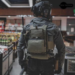 Hunting Jackets PEW TACTICAL Zip-on Back Platform Plate Carrier Backpack Man Chest Paintball Accessories