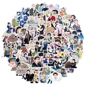 100 PCS Mixed Car Stickers Yuri on Ice Anime For Laptop Skateboard Pad Bicycle Motorcycle PS4 Phone Luggage Decal Pvc guitar Fridge Stickers