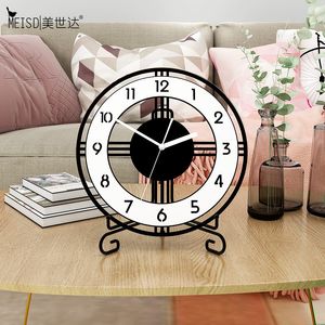 Meisd Designer Arte Decoração Quartzo Silent Alarm Tabela Relógio Moderno Desk Watch Bedroom Home Decor Studem Frete Grátis 201120