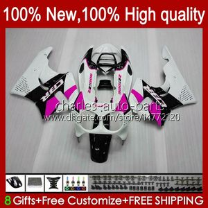 Corpo per HONDA CBR893 CBR 893RR 900RR 900 893 RR 94HC.152 rosa bianco CBR893RR 89 90 91 92 93 CBR900RR 1989 1990 1991 1992 1993 Kit carenatura