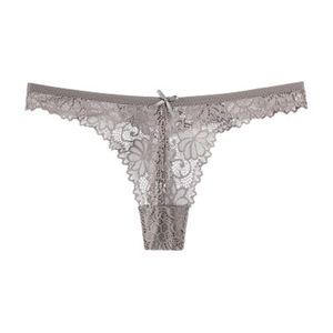 Mulheres Lace G-Strings Mulheres Sexy Hollow Transparente Thong Sexy Senhoras Briefs Mulheres Venda Quente Na Moda Low-rise Underwears Renda Precisa de renda