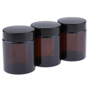 2021 100g garrafas recarregáveis ​​viagens face creme loção cosmético recipiente âmbar plástico vazio maquiagem frasco pote