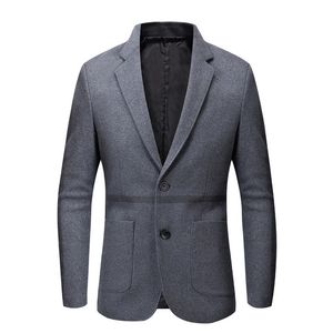 Nowy woolen małe garnitury kurtka mężczyźni moda slim fit blezery jesień zima party / ślub mężczyźni blezery i kurtki terno masculino