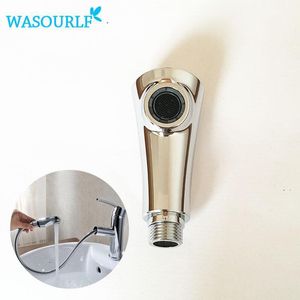 Kitchen Faucets WASOURLF Small Shower Head Pull Out Tap Chrome Plated Faucet Adapt Aerator Mixer Water Saving Accessories Good1