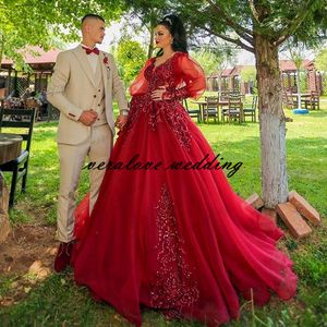 Mütevazı Kosova Arnavut Kaftan Abiye 2021 Aplike Robe de Soirée de Mariage Hindistan Arabistan Suudi Balo Parti Abiye