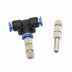 5pcs 5-15bar Mist Cooling Slip Lock Nozzle With Filter 6mm Low pressure Micro-nozzles Connectors Garden Irrigation Sprayers T200530