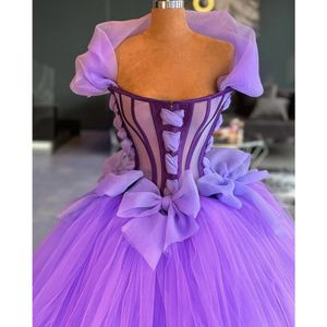 Fashion Purple Elegant Prom Dress 2022 For Women Tiered Tulle Formal Evening Gowns Graduation Party Gowns Vestido De Festa