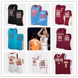 2022 NCAA Custom Basketball Stitch Jersey 34 Barrett Waldrop 42 Cleveland Yates 1 Jonathan Isaac 1 RaiQuan Gray 14 Terance Mann 10 Sam Cassell