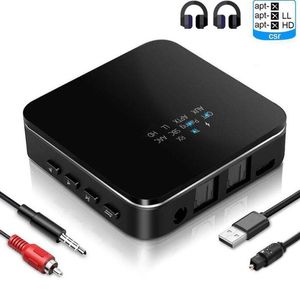 AptX HD Low Latency Bluetooth 5.0 Audio Transmitter Receiver Music CSR8675 TV PC Car Wireless Adapter RCA SPDIF 3.5mm Aux B20