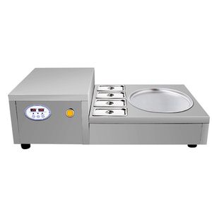 Home Commercial Electric Frying Ice Cream Roll Machine Fried Yogurt Maker
