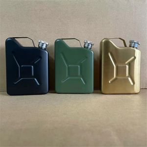 18/8 Stainless Steel Hip Flask 5oz/140ml Oil Tank Shape Jerrycan Whisky Pocket Bottle Small Portable Cup Wine Mug Alcohol Kettle