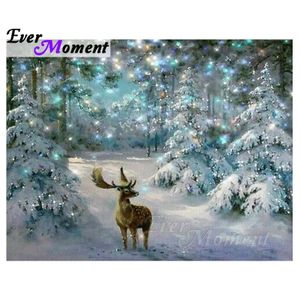 Когда-нибудь момент 5D DIY алмазная живопись оленя elk алмазная мозаика картина стразов рождественские елки подарок домашний декор asf1053 201112