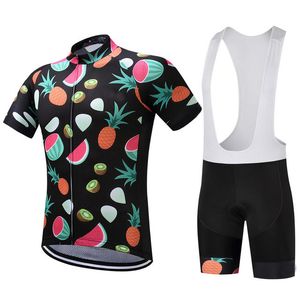 2024 Watermelon Fruit Cycling Jersey 19D Pad Bike Shorts Set Ropa Ciclismo Mer andningsbara män Kvinnor Sommarcykelkläder