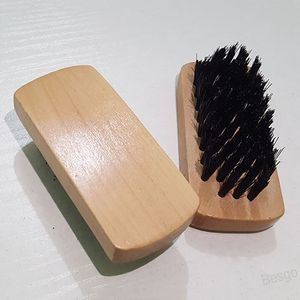 7.1*3.3cm Plastic Wire Shoe Brush Multipurpose Shoes Cleaning Decontamination Care Wax Polishing Oil Wooden Brushes BH4496 WLY