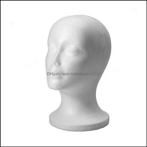 Wholesale styrofoam mannequin heads for sale - Group buy Mannequin Heads Hair Care Styling Tools Products Pc Female Styrofoam Foam Manikin Head Model Hat Glasses Display Wig Stand Rack Drop Del