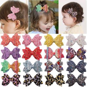 16 PCS Girl Glitter Hair Bows 3.35 