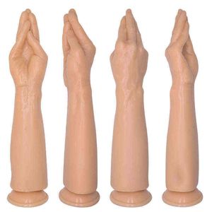 NXY Dildos 항문 장난감 슈퍼 두꺼운 큰 시뮬레이트 팔 여성 주먹 크로스 확장 플러그 자위 행위 SM 재미 뒷마당 성인 섹스 제품 0225