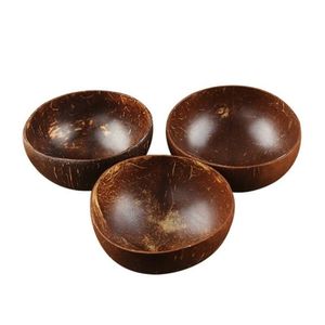 Natural Coconut Bowl Decoration Fruit Salad Noodle Rice Wooden Handicraft Creative Shell Bowls Free Shipping LX4052