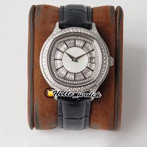 Versione TWF V8 New BLACK -TIE G0A35022 Orologio da uomo automatico Miyota 850P quadrante bianco con diamanti Orologi in pelle con castone in acciaio con diamanti Hello_watch