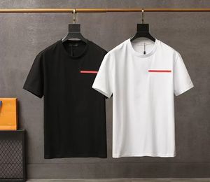 Летние Классические мужские футболки Top Designer T-рубашка Круглые TEES Polos пота впитание с коротким рукавом Открытый дышащий высококачественная одежда