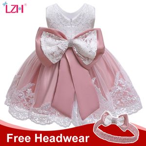 LZH Winter Baby Girls Dress Newborn Lace Princess Dresses For Baby 1st Year Birthday Dress Halloween Costume Infant Party Dress LJ200827