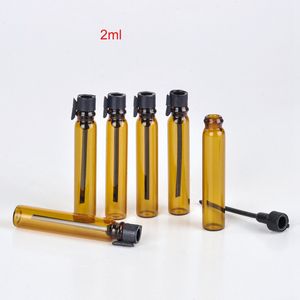 1000 قطعة / الوحدة 1ML 2ML زجاج العطور عينة قوارير، زجاجات العطور مصغرة، زجاجة عطر صغيرة