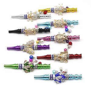 Hookable Hookah Jóias Shisha Gold Dicas Pingente bocais 4,3 polegadas Luxo Cigarro Cigarro Vaping Acessórios para Hookah