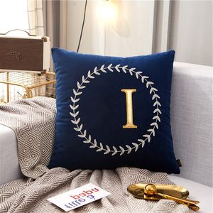 Home Letter Cuscino quadrato Designer Cuscino decorativo Luxurys Designer Cuscino Moda Cuscino Decorare la casa Quattro stagioni 2202175D