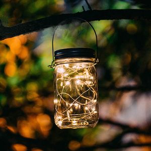 3 pc / zestaw LED Wróżka Światła Słoneczna Swetry Lampa Kolorowa Jar Did Wkładka Light Home Ogród Wystrój na Boże Narodzenie Dropship Y200903