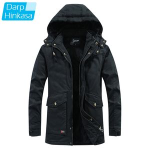 Men Winter Warm Parkas Jacket Men Military Coat Cotton Casual Thick Parka Men Windproof Hooded Jackets 201114