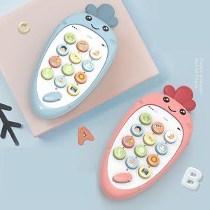 Baby Phone multi-funzione di simulazione giocattoli per neonati 0-12 mesi giocattolo per bambini musica precoce educativo telecomando LJ201105