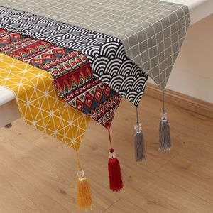 Kitchen Desktop Oil proof Table Runner Dresser Dirt Resistant Tables Cloth Home Cupboard Decoration Dust-proof Cover Cloths BH5974 WLY