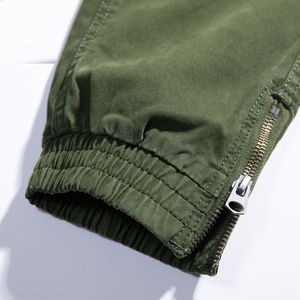 Icpans calças moda algodão militar tactical preto cáqui calças de exército homens homens calças de carga casual homens calças slim grandes calça lj201104