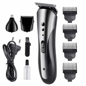 3in1 Rechargeable Kemei Hair Clipper Electric Shaver Nose Hair Razor EU US UK Charging Plug on Sale