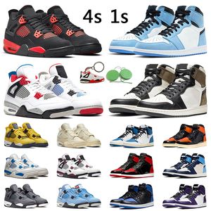 4s What the Basketball Shoes Red Thunder Men Womens Mocha Toe Obsidian Mens Trainer