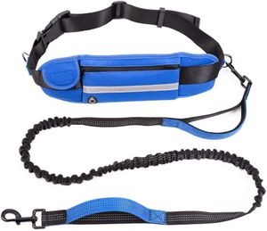 Running Dog Leash Nylon Hand Freely Pet Products Dogs Harness Collar Jogging Lead Adjustable Waist Leashes Traction Belt Rope 201104