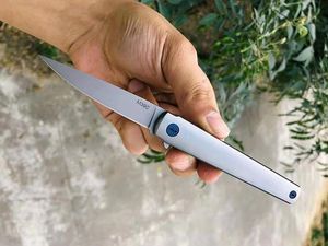Новое поступление MS3 EDC Pocket Flipper складной нож M390 серый титановый клинок CNC TC4 титановый сплав ручка шарикоподшипников ножи