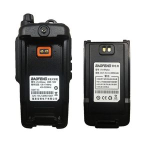 Плюс 10 Вт 4800mah Walkie Talkie 10KM водонепроницаемый UHF VHF портативный CB Radio Production Candheld HF сканер трансиверов