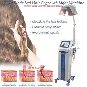 Laser Hair Growth Helmet Device Anti-hair Loss Promote Hairs Regrowth 400pcs light Lazer Massage Equipment