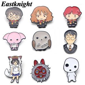 V110 Wizard Student e Princesa Mononoke Metal Enamel Pins e Broches Moda Lapel Pin Backpack Bags Badge Collection Gifts1