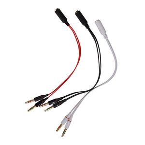 3.5mm Female to 2 Male Jack Stereo Audio Adapter Splitter Cable Connectors Aux Cord