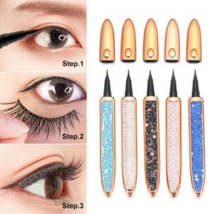 Self-adhesive Eyeliner Pen Glue-free Magnetic-free for False Eyelashes Waterproof Long Lasting Eye Liner Pencil