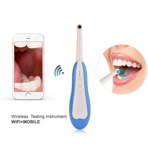 Drahtlose Wifi Oral Dental Intraorale Kamera HD 720P Endoskop 360 ° Drehen USB Lade Mund Inspektion Für Zahnarzt werkzeug