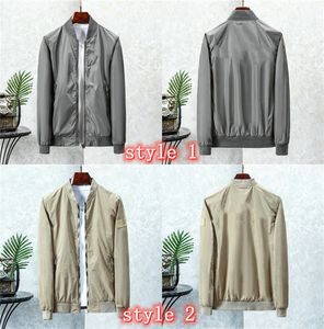 British Mäns Baseball Stand-Up Jacket Mäns Höst Använd Vindskyddad Tunn Broderad Coat Ungdom Enkel Veratile Cardigan Hoodie