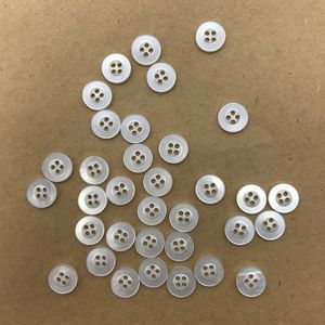 Bottoni da cucire da 11 mm Graining Accessori per Scrapbooking Bottone in resina Rotondo Nero/Bianco 4 fori