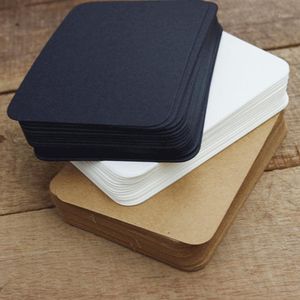 Marcador Bonito Preto Branco Kraft Papel Memo Pad Nota Pads Cartão Criativo Papelaria Escritório Escola Suprimentos para Crianças Presente